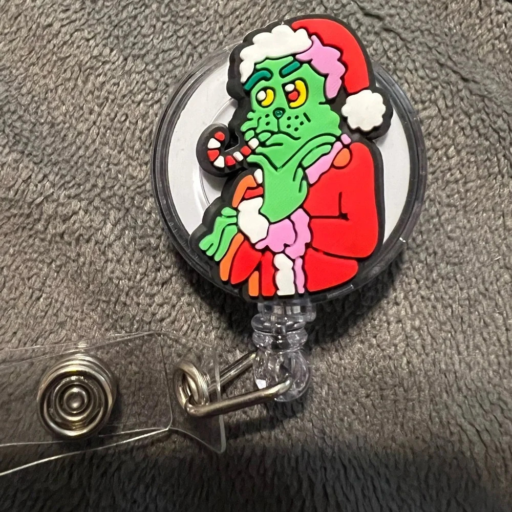 Grinch Badge Holder